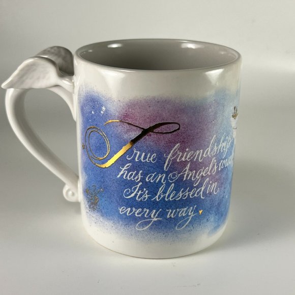 Angel Avon True Friendship Ceramic Coffee Tea Cup Mug Collectible 3D - Picture 2 of 10